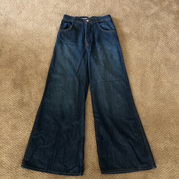 Anthropologie wide leg flare jeans - Picture 7 of 15